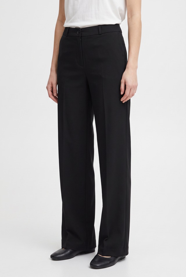 FREEQUENT Stoffhose »FQSOLVEJ-PANTS« mit geradem Bein und aus Viskose
