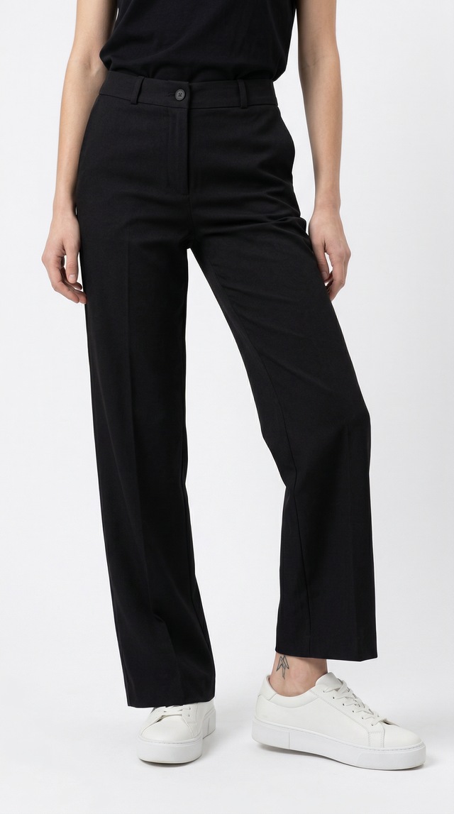 FREEQUENT Stoffhose »FQSOLVEJ-PANTS« mit geradem Bein und aus Viskose