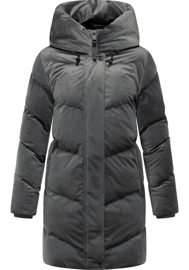 Ragwear Kurzmantel »Avelin Velvet YOUMODO« Teddy-Mantel aus kuscheligem Samt-Material