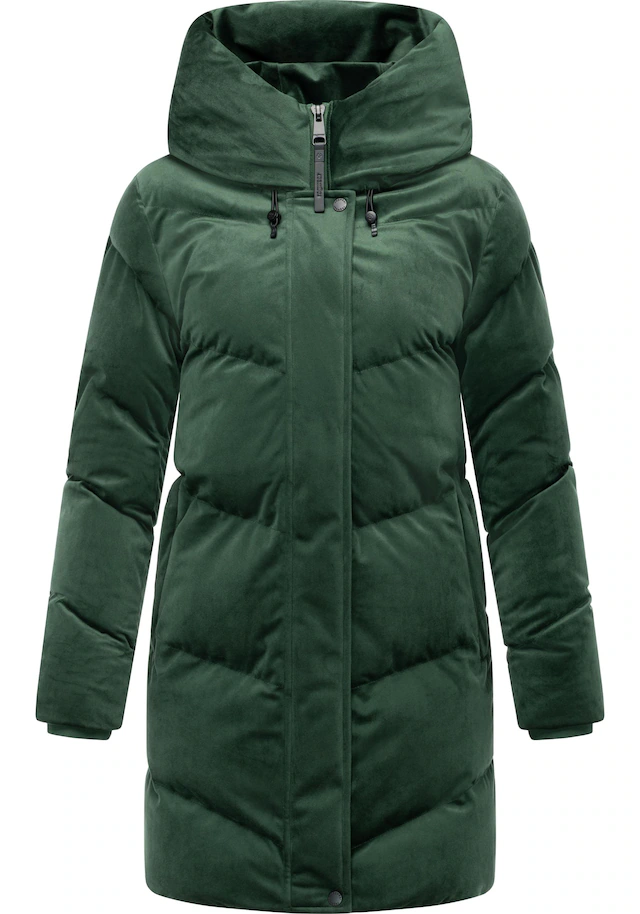 Ragwear Kurzmantel »Avelin Velvet YOUMODO« Teddy-Mantel aus kuscheligem Samt-Material