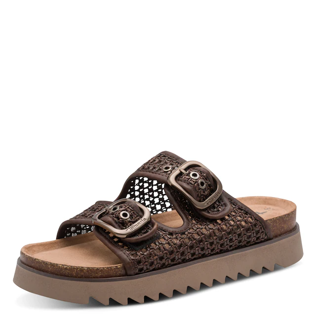 Tamaris Pantolette Sommerschuh, Schlupfschuh in veganer Verarbeitung