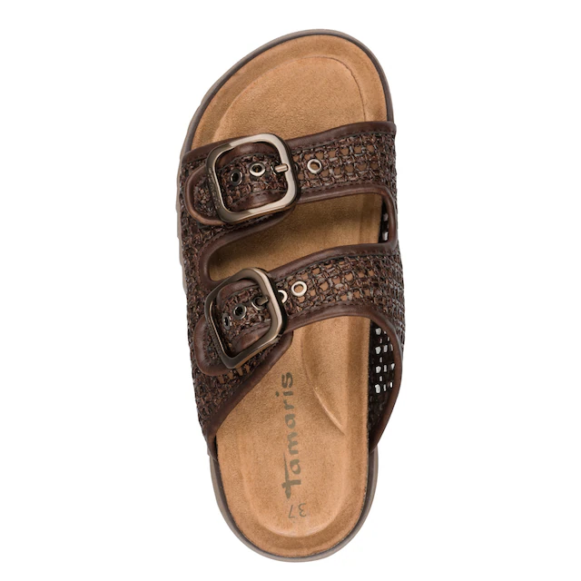 Tamaris Pantolette Sommerschuh, Schlupfschuh in veganer Verarbeitung