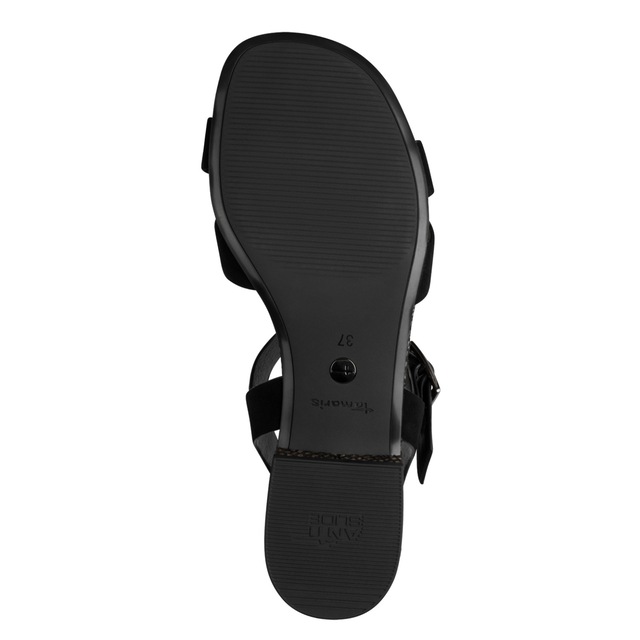 Tamaris Sandalette Blockabsatz, Sommerschuh, Riemchensandale mit Kreuzbandage