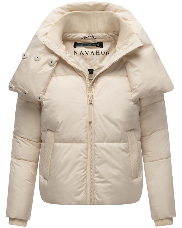 Navahoo Outdoorjacke »Traumelfe 14« ohne Kapuze Winter Steppjacke mit hohem Kragen