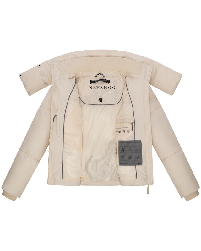 Navahoo Outdoorjacke »Traumelfe 14« ohne Kapuze Winter Steppjacke mit hohem Kragen