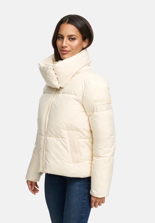 Navahoo Outdoorjacke »Traumelfe 14« ohne Kapuze Winter Steppjacke mit hohem Kragen