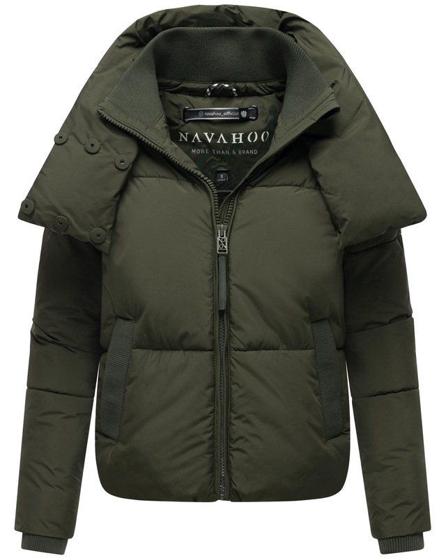 Navahoo Outdoorjacke »Traumelfe 14« ohne Kapuze Winter Steppjacke mit hohem Kragen