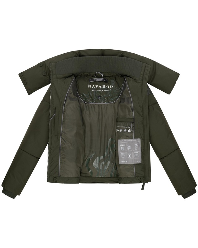 Navahoo Outdoorjacke »Traumelfe 14« ohne Kapuze Winter Steppjacke mit hohem Kragen