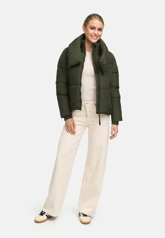 Navahoo Outdoorjacke »Traumelfe 14« ohne Kapuze Winter Steppjacke mit hohem Kragen