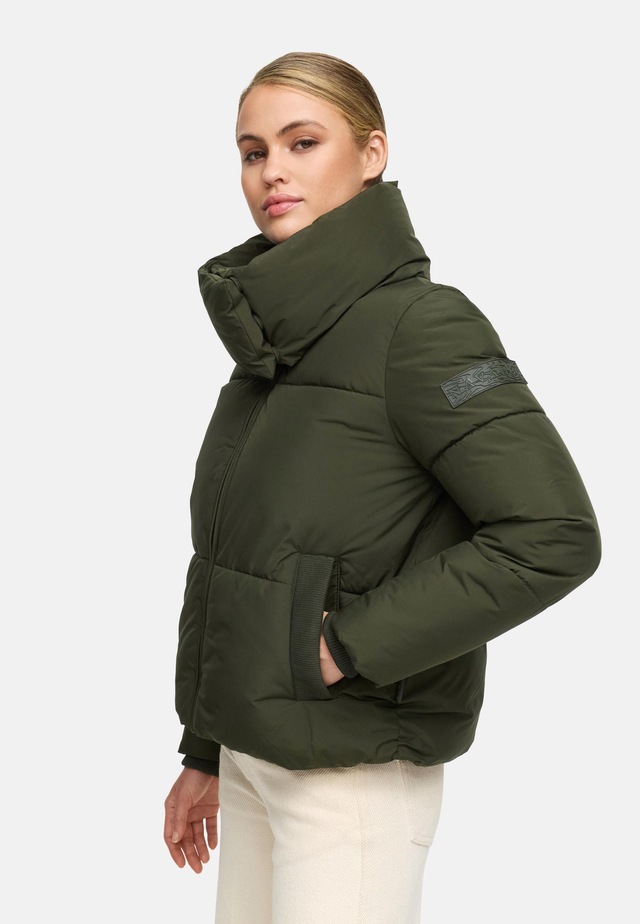 Navahoo Outdoorjacke »Traumelfe 14« ohne Kapuze Winter Steppjacke mit hohem Kragen