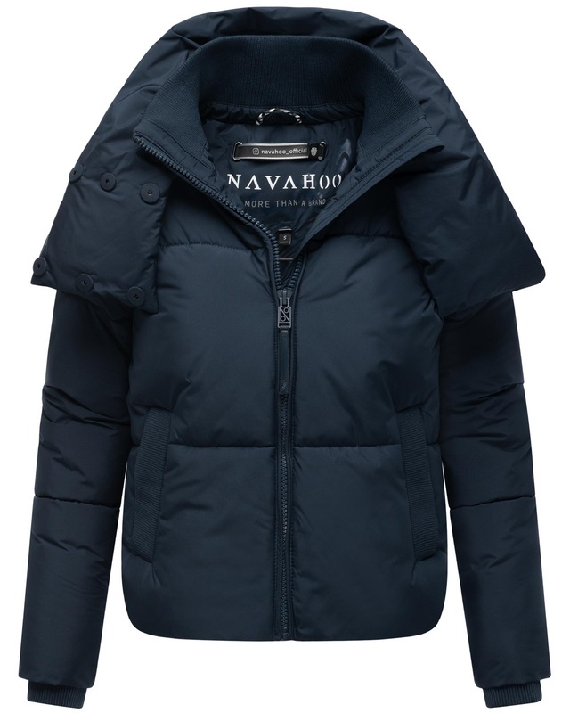 Navahoo Outdoorjacke »Traumelfe 14« ohne Kapuze Winter Steppjacke mit hohem Kragen