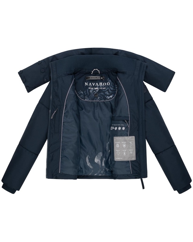 Navahoo Outdoorjacke »Traumelfe 14« ohne Kapuze Winter Steppjacke mit hohem Kragen