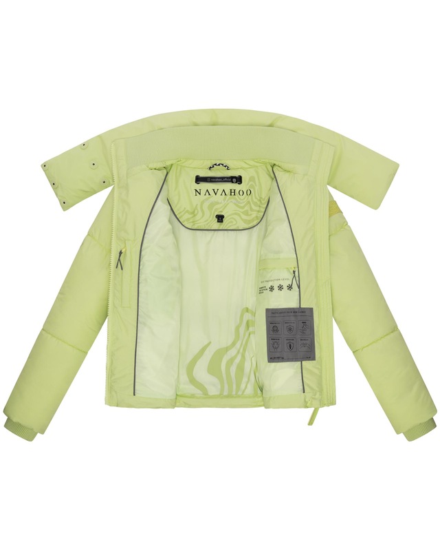 Navahoo Outdoorjacke »Traumelfe 14« ohne Kapuze Winter Steppjacke mit hohem Kragen