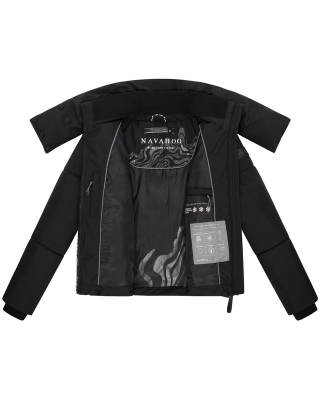 Navahoo Outdoorjacke »Traumelfe 14« ohne Kapuze Winter Steppjacke mit hohem Kragen
