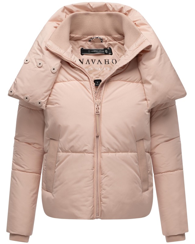 Navahoo Outdoorjacke »Traumelfe 14« ohne Kapuze Winter Steppjacke mit hohem Kragen