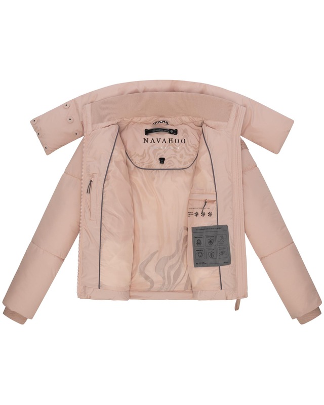 Navahoo Outdoorjacke »Traumelfe 14« ohne Kapuze Winter Steppjacke mit hohem Kragen
