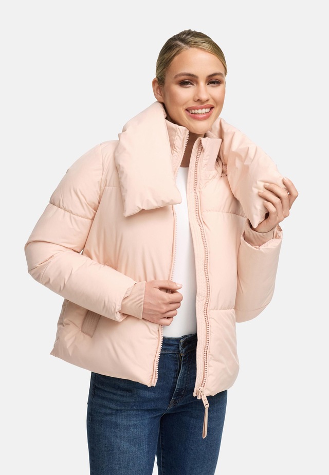 Navahoo Outdoorjacke »Traumelfe 14« ohne Kapuze Winter Steppjacke mit hohem Kragen