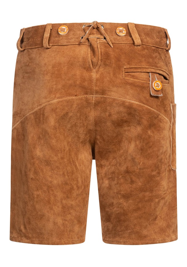 Alessandro Salvarini Trachtenlederhose »ASFerdl« Lederhose in Trachtenstil in kurzer Schnittform aus Echtleder