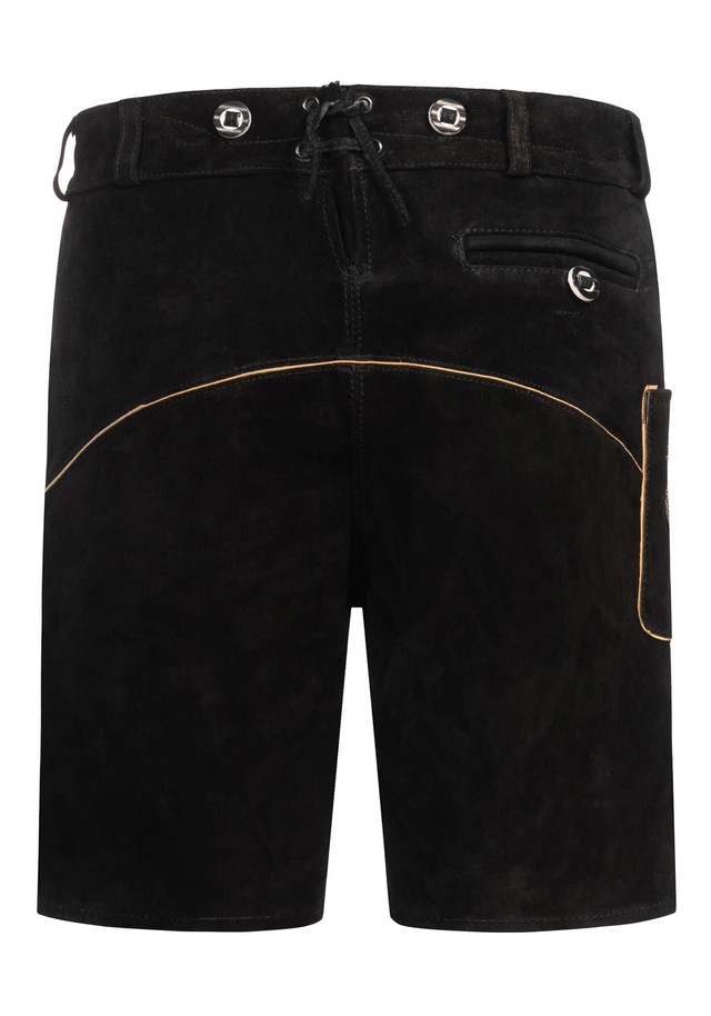 Alessandro Salvarini Trachtenlederhose »ASFerdl« Lederhose in Trachtenstil in kurzer Schnittform aus Echtleder