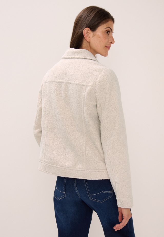 Cecil Fellimitatjacke ohne Kapuze mit Knopfleiste