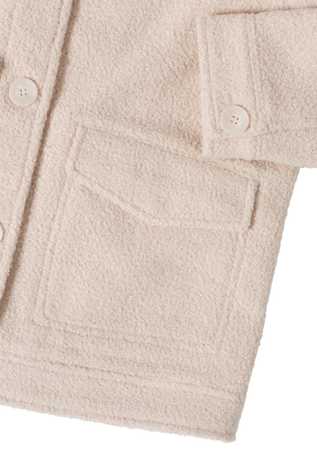 Cecil Fellimitatjacke ohne Kapuze mit Knopfleiste