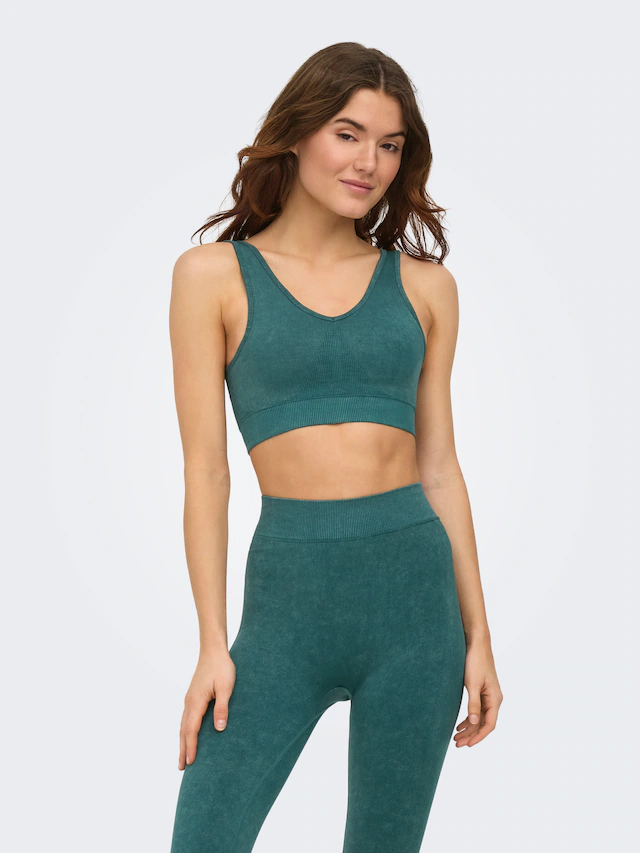 ONLY Play Sport-BH »ONPEDDA-2 SEAM BRA NOOS« Regular Fit, aus Polyamid und Elasthan, atmungsaktiv, ohne Verschluss