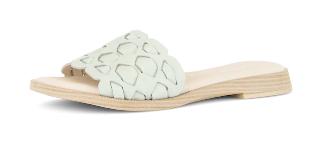 Gabor Pantolette Blockabsatz, Sommerschuh mit hübschen Flechtriemen