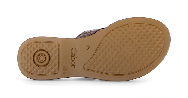 Gabor Pantolette »Rhodos« Plateau, Schlupfschuh, Sommerschuh mit Ziernähten, G-Weite
