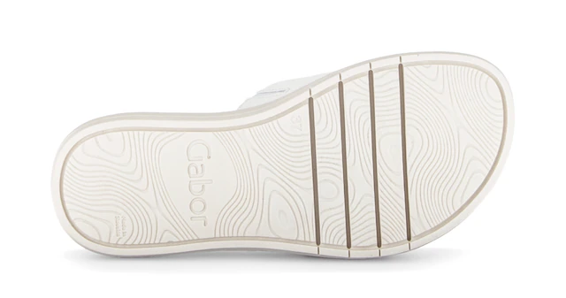 Gabor Pantolette Plateau, Schlupfschuh, Sommerschuh mit großer Zierschnalle