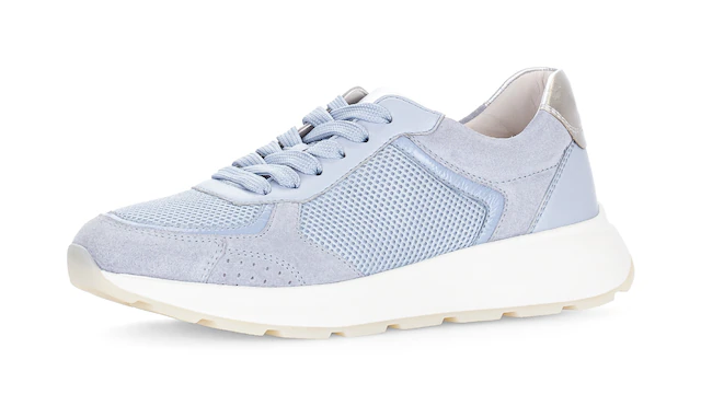 Gabor Keilsneaker , Freizeitschuh, Halbschuh, Schnürschuh, Kontrastbesatz an der Ferse