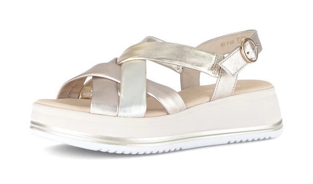 Gabor Keilsandalette »Rhodos« Riemchensandale, Sommerschuh in Bequemweite G (= weit)