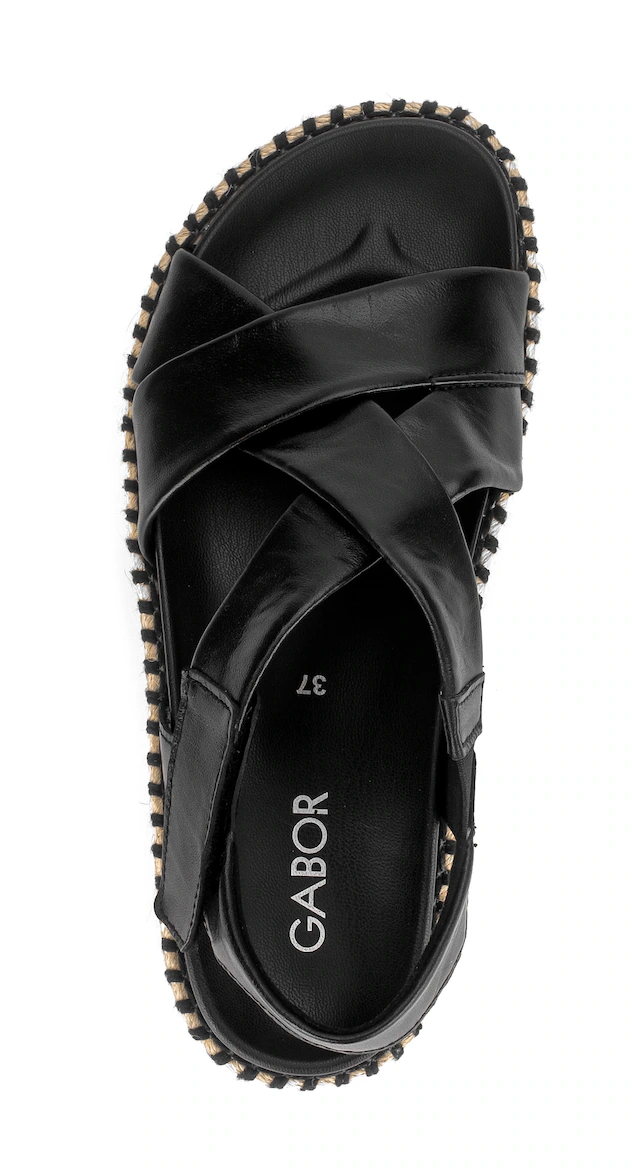 Gabor Riemchensandale Plateau, Sandalette mit weichen Riemchen