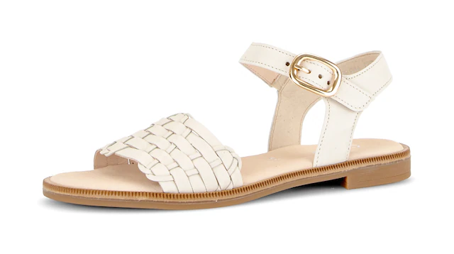 Gabor Riemchensandale , Blockabsatz, Sommerschuh, Sandalette mit Bandage in Flechtoptik