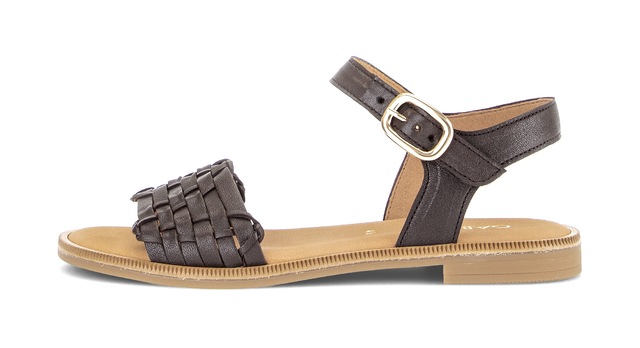 Gabor Riemchensandale , Blockabsatz, Sommerschuh, Sandalette mit Bandage in Flechtoptik