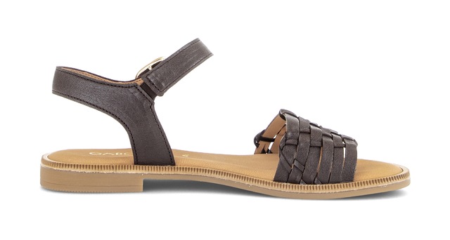 Gabor Riemchensandale , Blockabsatz, Sommerschuh, Sandalette mit Bandage in Flechtoptik