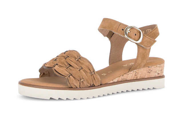 Gabor Keilsandalette »Genua« Riemchensandale, Sommerschuh in Weite G (= weit)