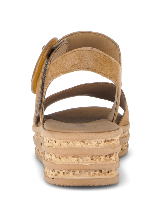 Gabor Keilsandalette , Riemchensandale, Sommerschuh mit modischer Zierschnalle