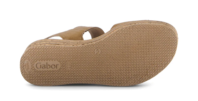 Gabor Keilsandalette , Riemchensandale, Sommerschuh mit modischer Zierschnalle