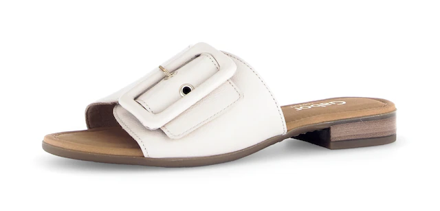 Gabor Pantolette »Rhodos« Blockabsatz, Sommerschuh, Schupfschuh in Weite G (= weit)