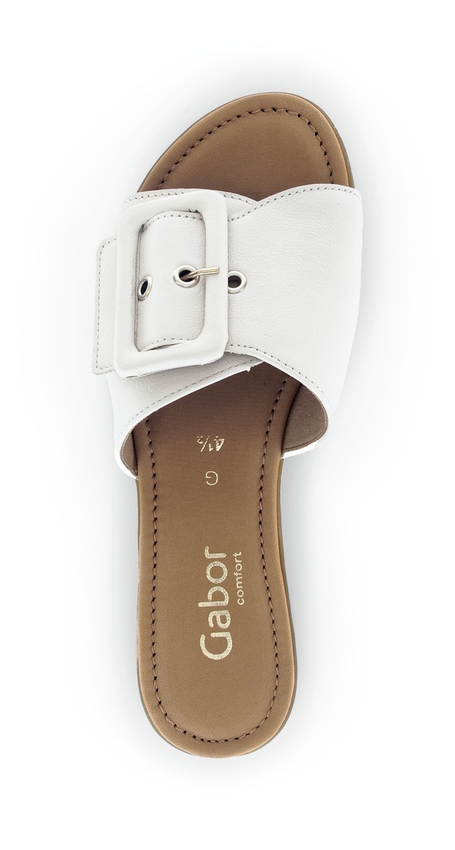 Gabor Pantolette »Rhodos« Blockabsatz, Sommerschuh, Schupfschuh in Weite G (= weit)