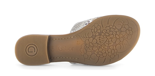 Gabor Pantolette »Rhodos« Blockabsatz, Sommerschuh, Schupfschuh in Weite G (= weit)