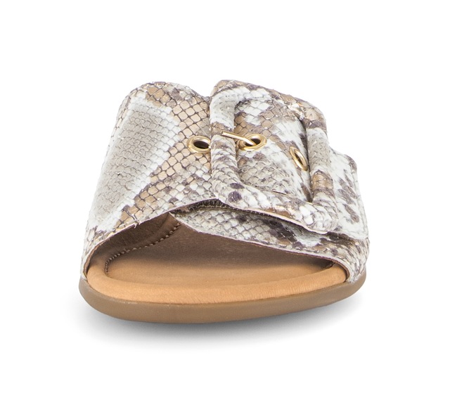 Gabor Pantolette »Rhodos« Blockabsatz, Sommerschuh, Schupfschuh in Weite G (= weit)