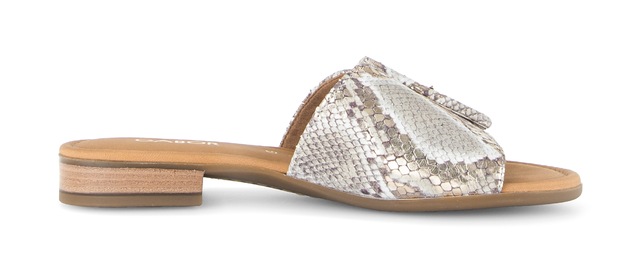 Gabor Pantolette »Rhodos« Blockabsatz, Sommerschuh, Schupfschuh in Weite G (= weit)