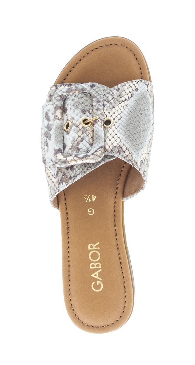 Gabor Pantolette »Rhodos« Blockabsatz, Sommerschuh, Schupfschuh in Weite G (= weit)