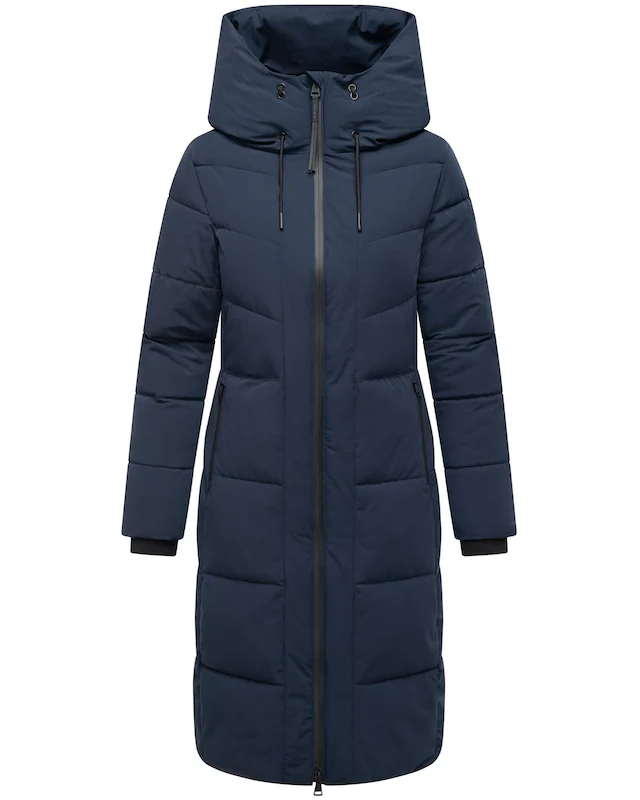 Navahoo Steppmantel »Schokokuss XIV« Warmer Damen gesteppter Wintermantel mit Kapuze