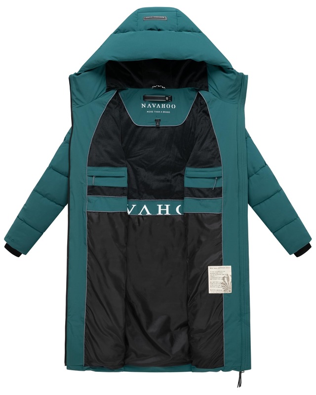 Navahoo Steppmantel »Schokokuss XIV« Warmer Damen gesteppter Wintermantel mit Kapuze