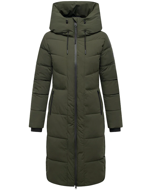 Navahoo Steppmantel »Schokokuss XIV« Warmer Damen gesteppter Wintermantel mit Kapuze