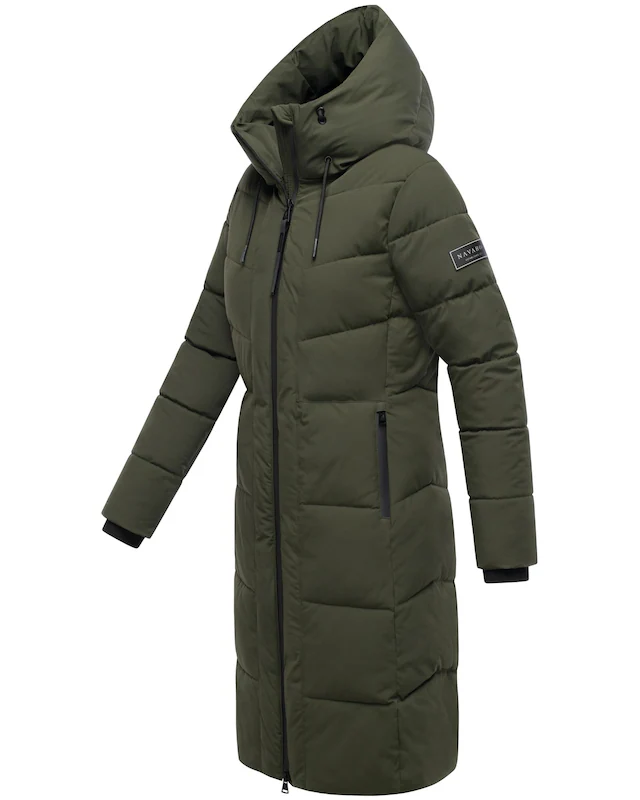 Navahoo Steppmantel »Schokokuss XIV« Warmer Damen gesteppter Wintermantel mit Kapuze