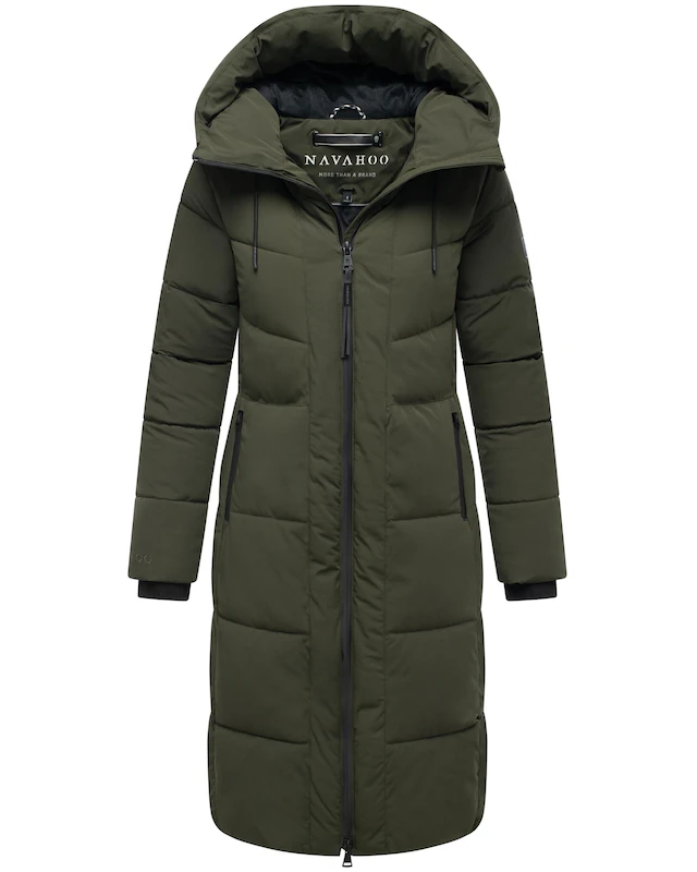 Navahoo Steppmantel »Schokokuss XIV« Warmer Damen gesteppter Wintermantel mit Kapuze