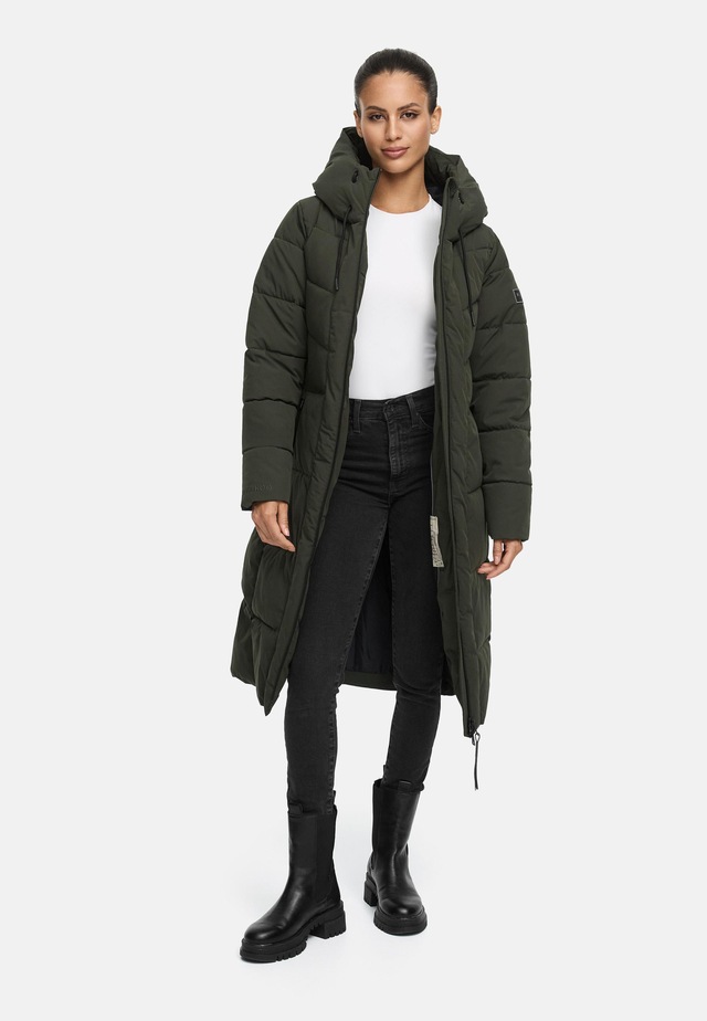 Navahoo Steppmantel »Schokokuss XIV« Warmer Damen gesteppter Wintermantel mit Kapuze